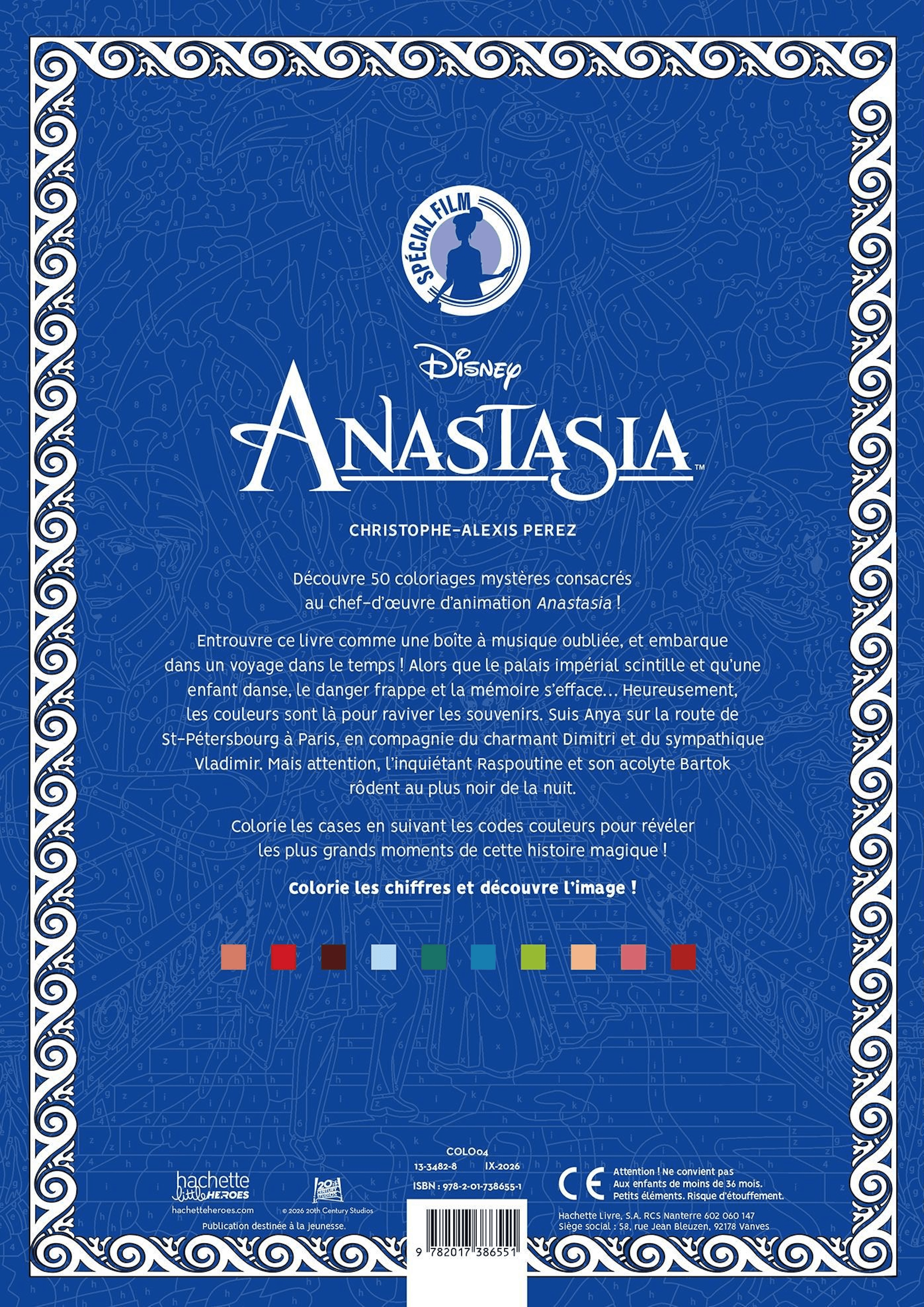 Anastasia – Coloriages Mystère PDF download · 5