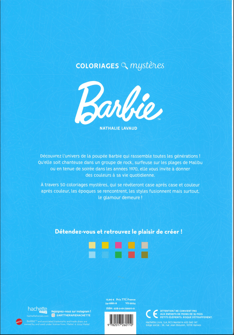 Barbie - Coloriages Mystère Moon PDF download · 2