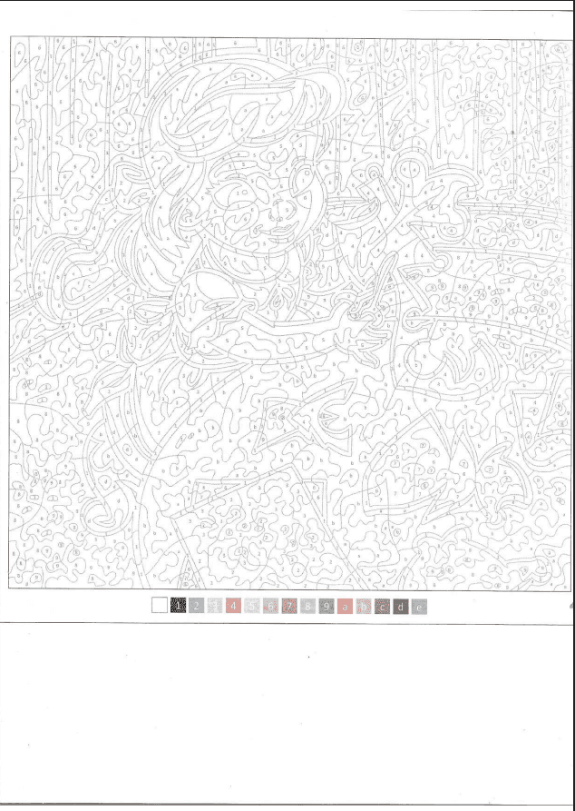 Carré Petites Poupées - Coloriages Mystère PDF download · 3