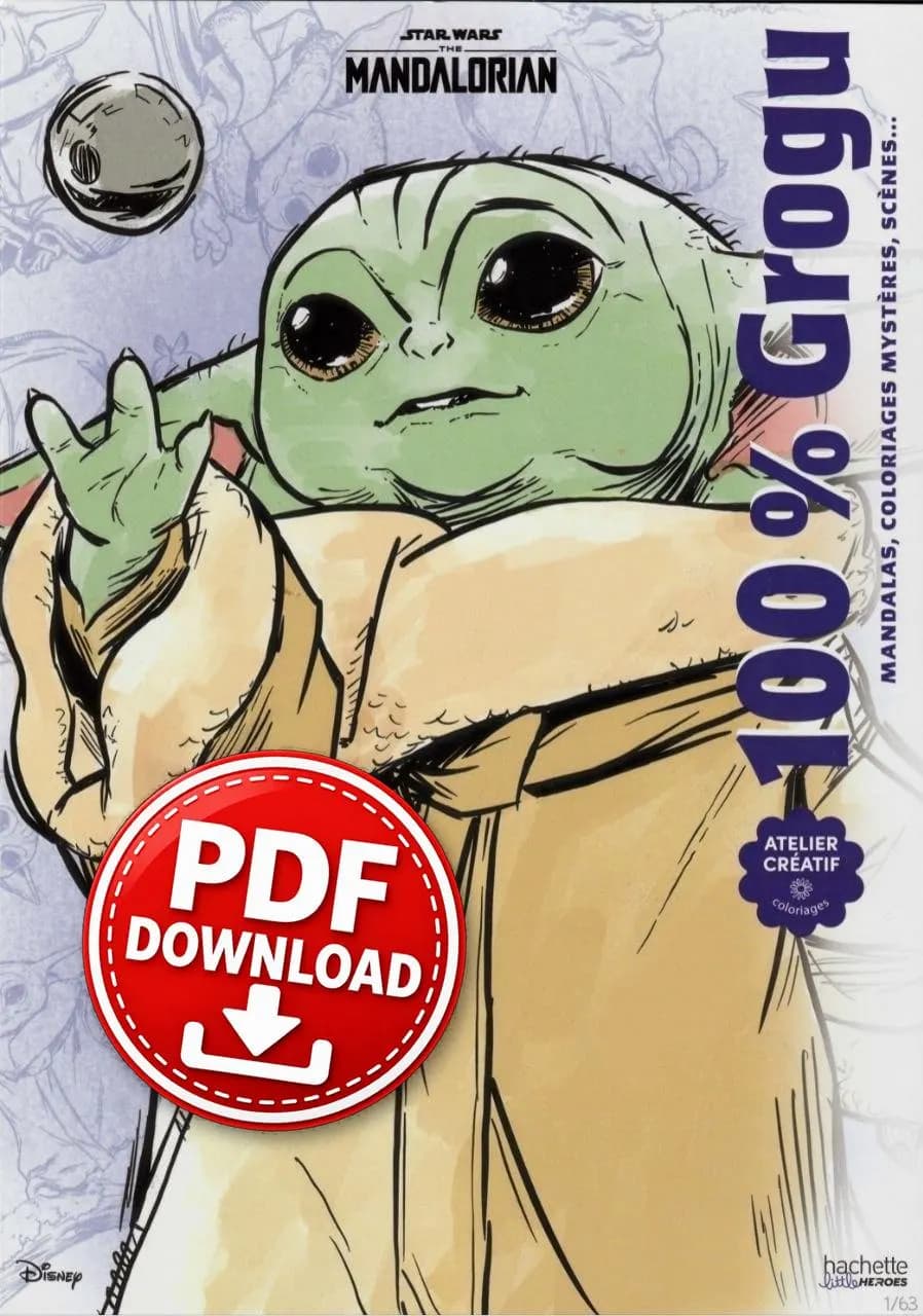 100% Grogu- Mandalas - Coloriages - Scenes PDF DOWNLOAD · 4