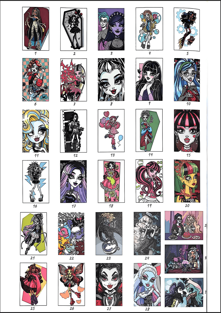 Monster High - Coloriages Mystère PDF download · 4