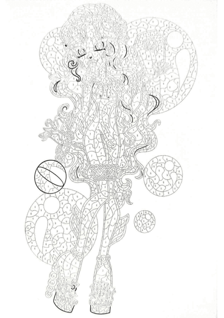 Monster High - Coloriages Mystère PDF download · 1