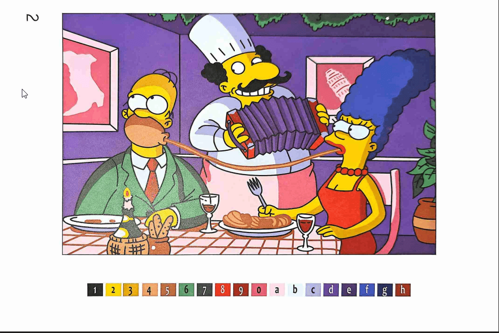 Simpson - Coloriages Mystèry  PDF download · 3