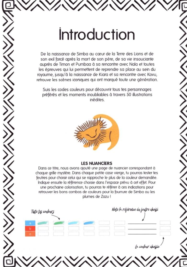 The Lion King -  Coloriages Mystère PDF download · 1