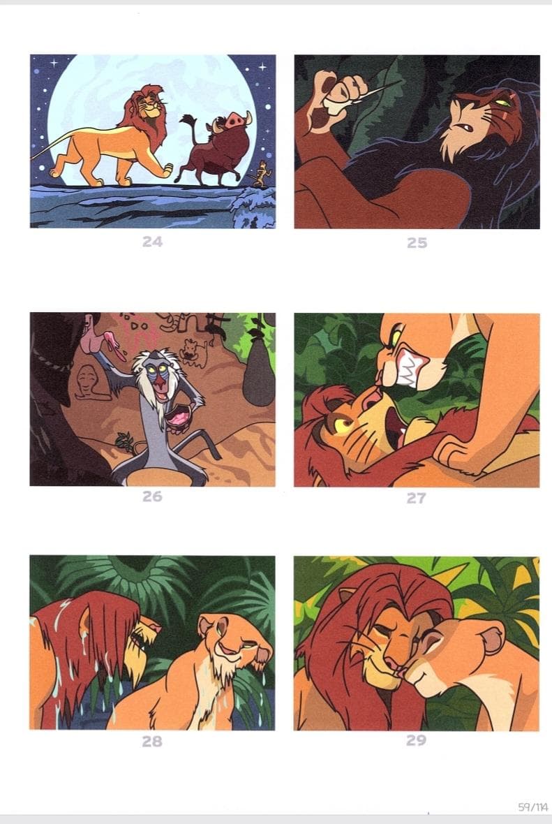 The Lion King -  Coloriages Mystère PDF download · 2