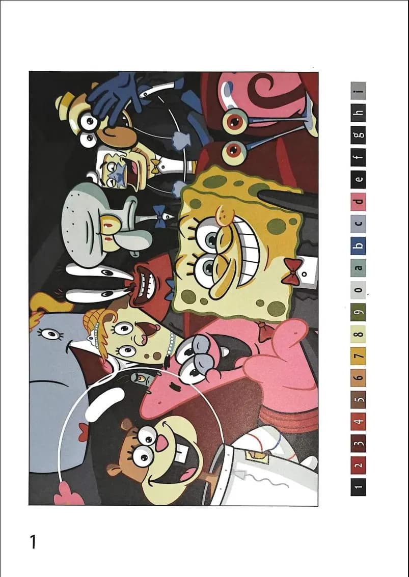 SpongeBob - Coloriages Mystère  PDF download · 3