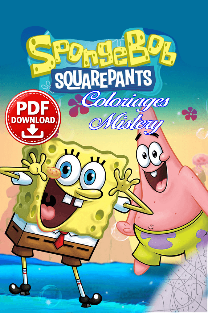 SpongeBob - Coloriages Mystère  PDF download · 1