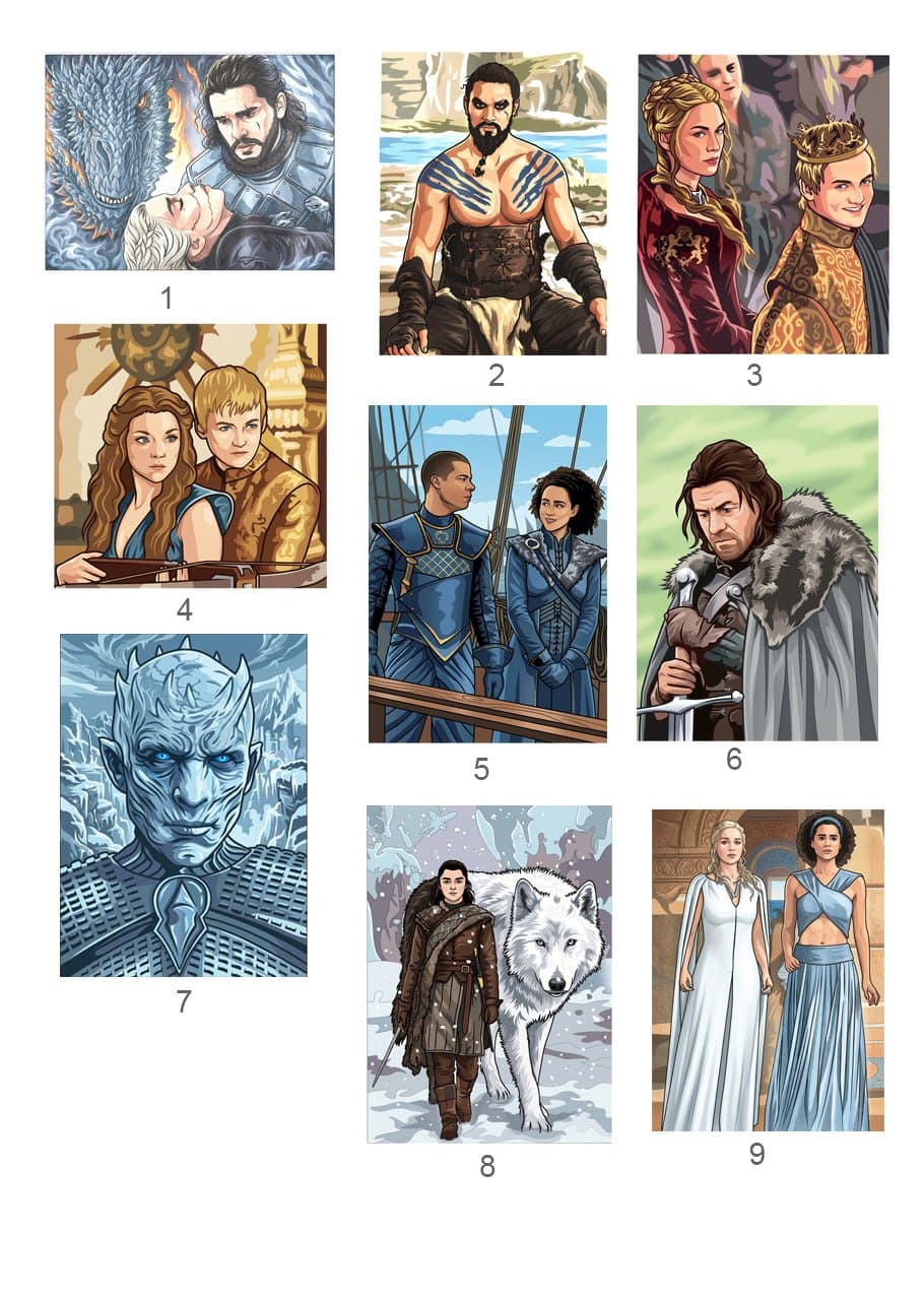 Game of Thrones · illustrazioni 1–9